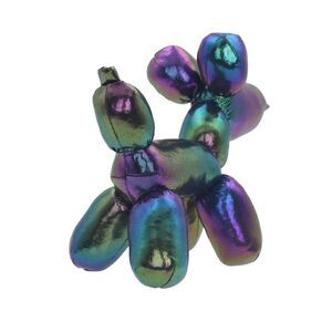 Iridescent Halloween Balloon Dog Plush Stuffed Animal 8” Long Cute